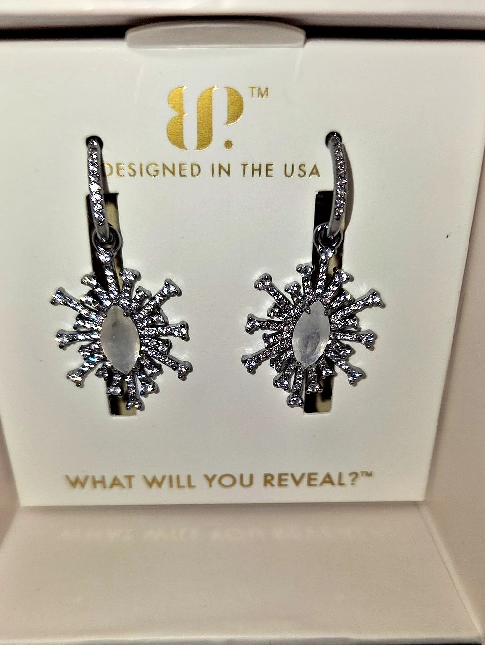 Bomb Party Cherished Always Earrings On Hematite